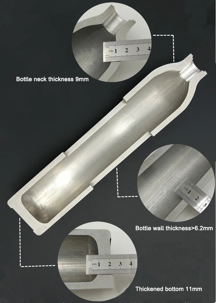 High Pressure Air Cylinder 4500psi Soda Drink Gas Filling Bottle 300Bar Aquarium Plant CO2 Tank Dive Oxygen Tank Thread M18*1.5 Vue