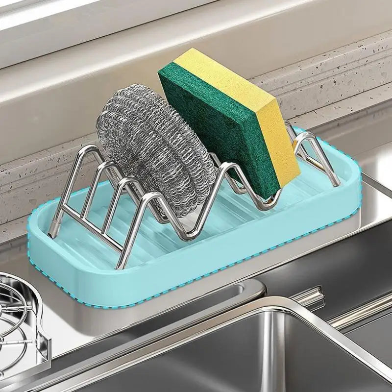 Stainless Steel Soap Rack Multifunctional Drainage Soap Tray Durable Storage Organizer for Bathroom Sink Vue