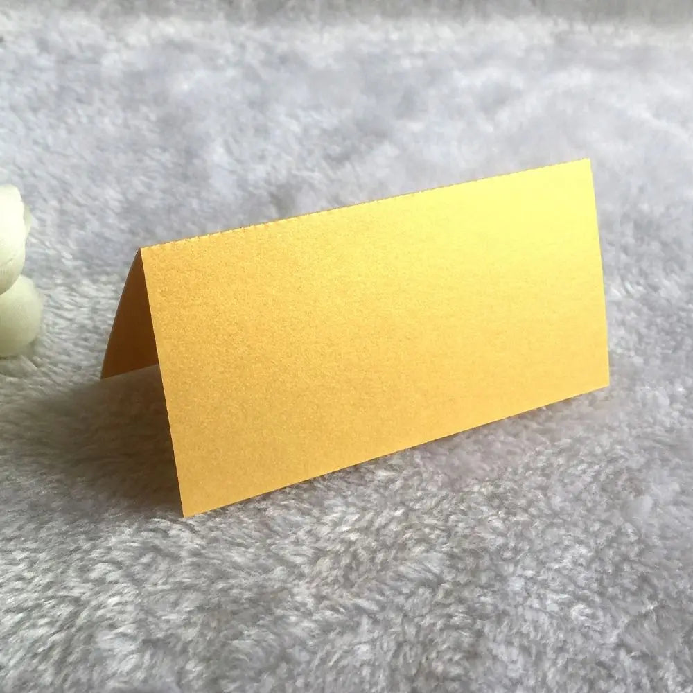 10pcs Vintage Wedding Place Cards Kraft Paper Blank Table Place Cards Elegant Folded Name Seat Card Anniversary Celebration Vue