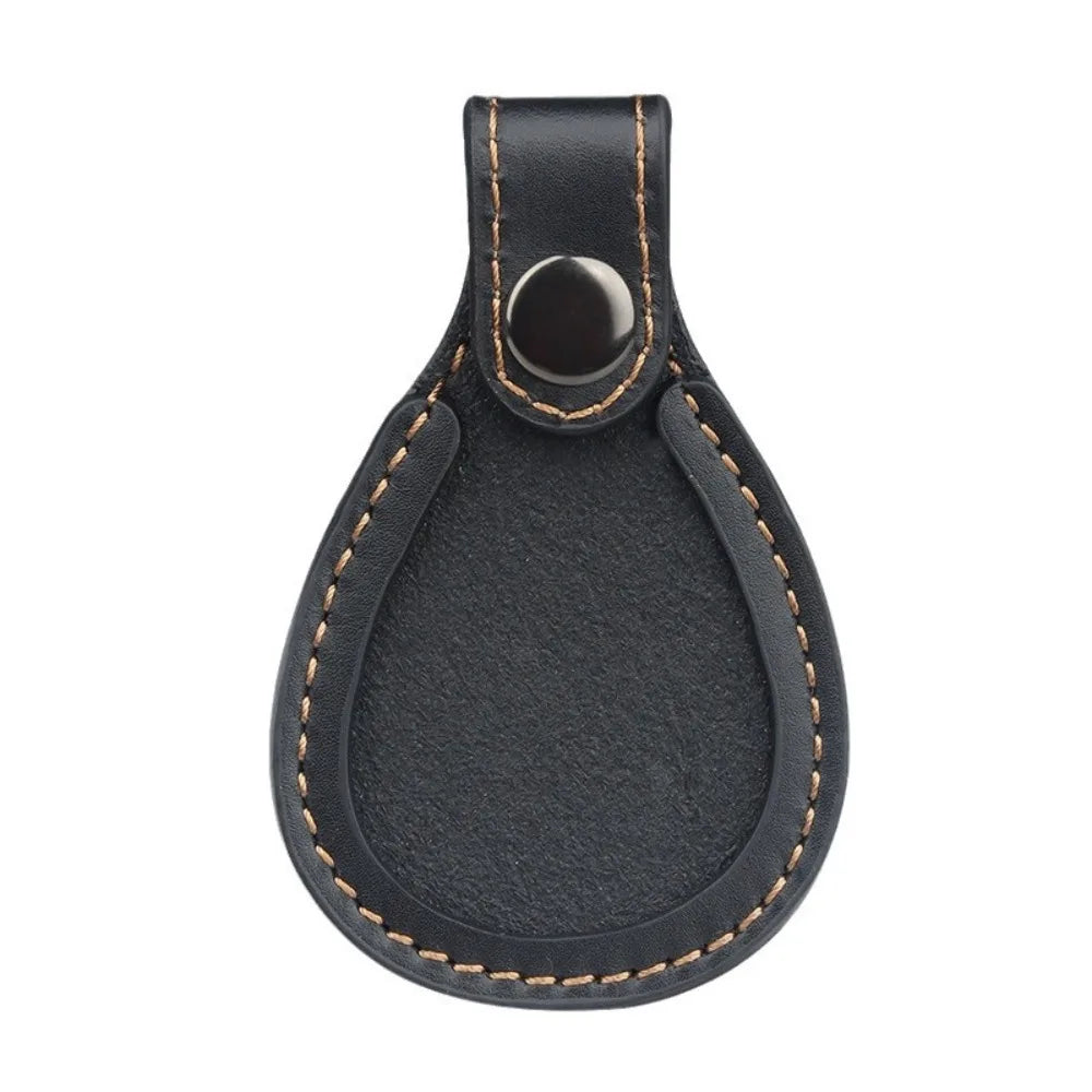 Outdoor Field Tactical Shooting Gun Pad Leather Gun Toe Shotgun Rest Foot Pad Cowhide Stock Vue black