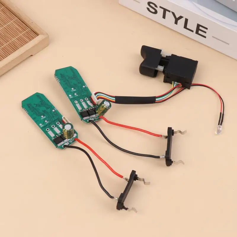 1PCS 16.8V Lithium Drill Control Board + Switch Assembly 18V Brushless Drill Circuit Board Switch 07115 Vue