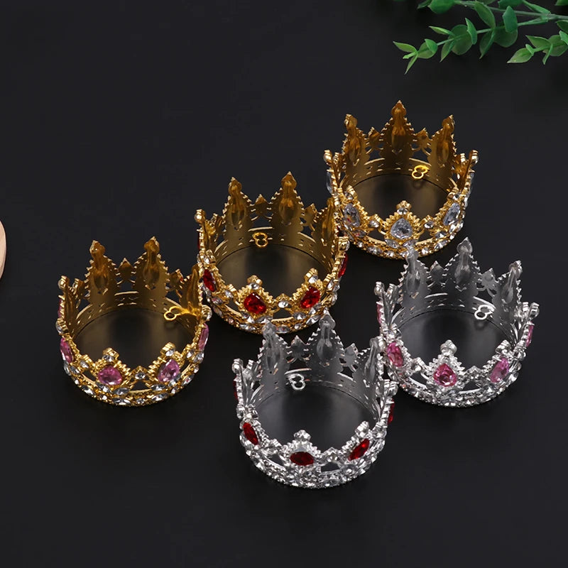 1PCS Cotton Doll Retro Crown Headwear Korea Dolls Cotton Doll Crown For Baby Doll Dress Fashion Doll Accessories Vue