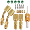 R410A Adapter Kit – 45° Angled, Swivel & Valve Core Remover HVAC Adapter Kit Vue China Mainland