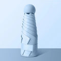 UV Protection Mini Sun Umbrella Manual Open Protable Capsule Ultra Vue Blue 8K Iron