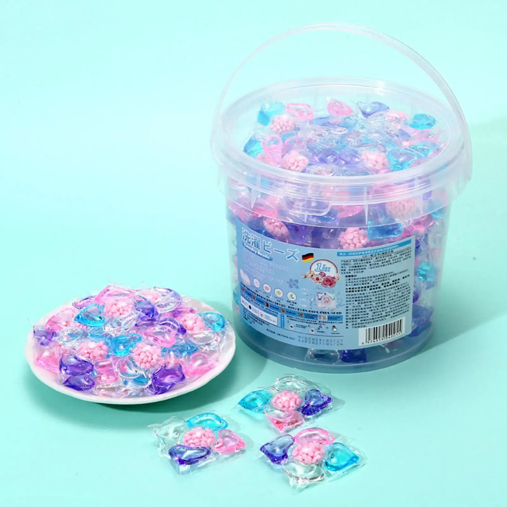 Laundry Detergent Pods Deep Cleaning 70 Tablets Beads Laundry Pods for Washing Machine for Apartment Bathroom Home Dorm Room Vue