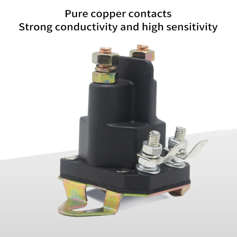 12VDC 117-1197 Starter Solenoid 4-Terminal Starter Relay Solenoid for Toro Exmark Zero Turn Lawn Mower Pure Copper Motors Vue