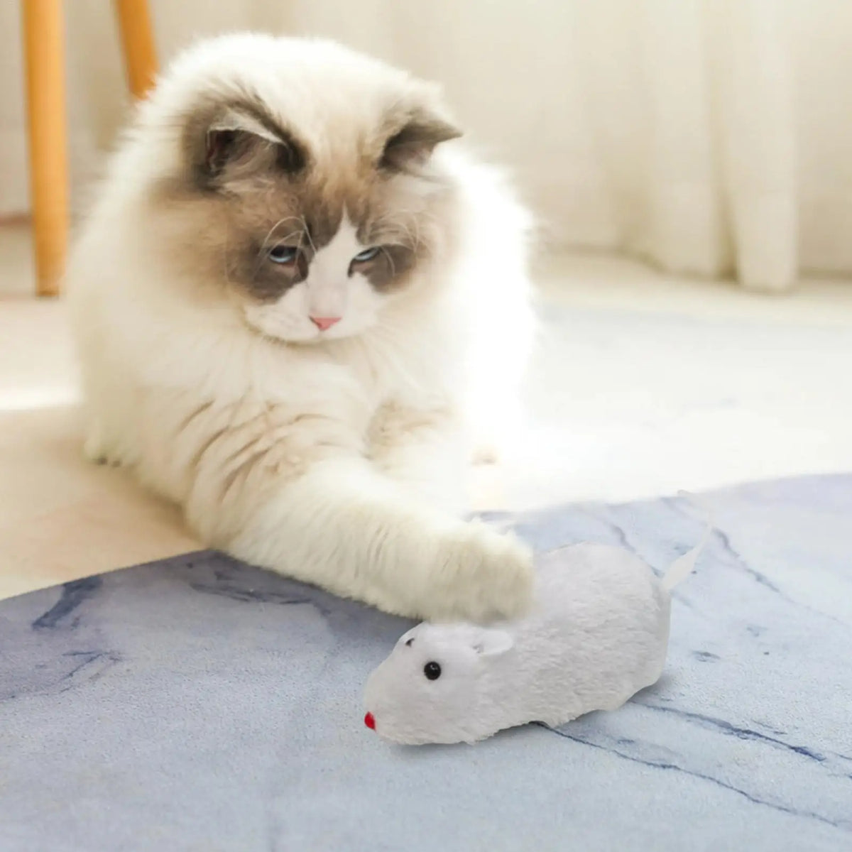 ABS Moving Mouse Cat Toy Moving Plush Cat Toys In Mouse Shape Interactive Decorative Cat Chasing Toys Funny Kitten Stuffed Toy Vue