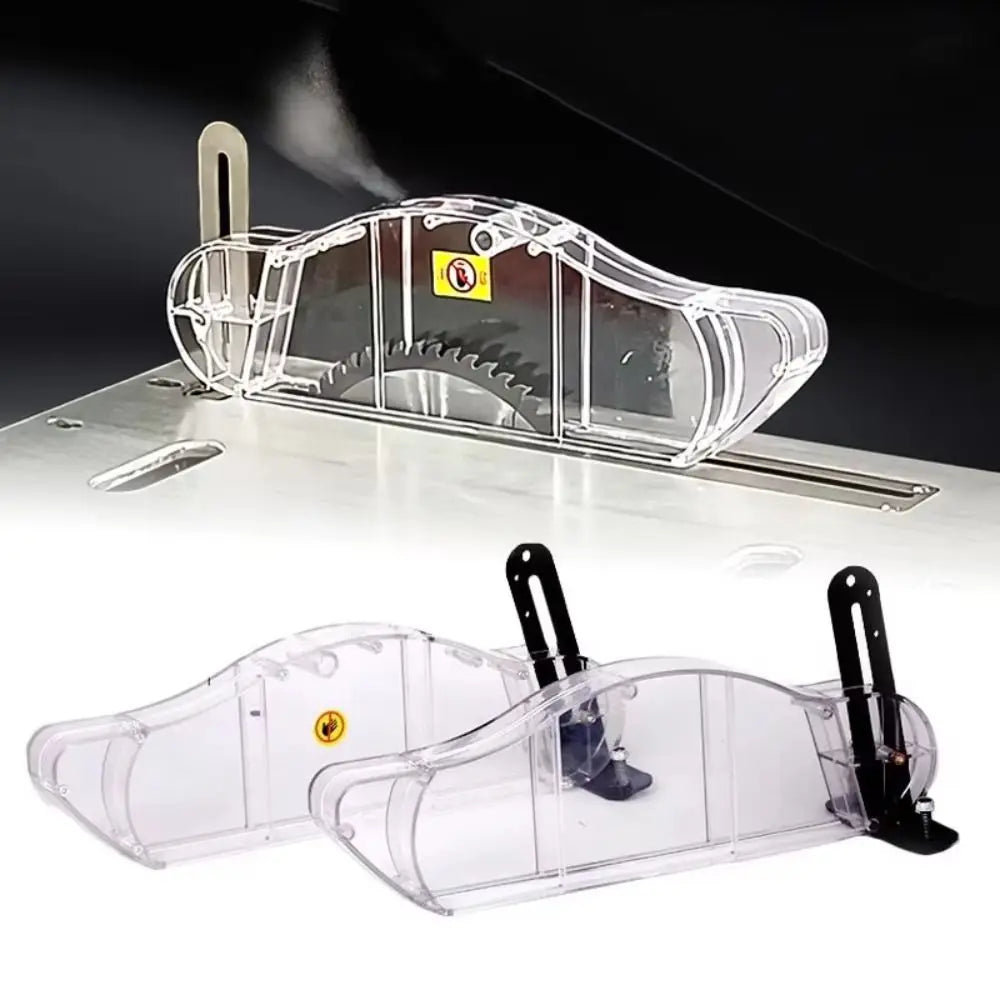 Anti-Dust Table Saw Protective Cover Universal Stand Wood Router Safety Shell Clear Dispensing Tool Dust Guard Woodworking Vue