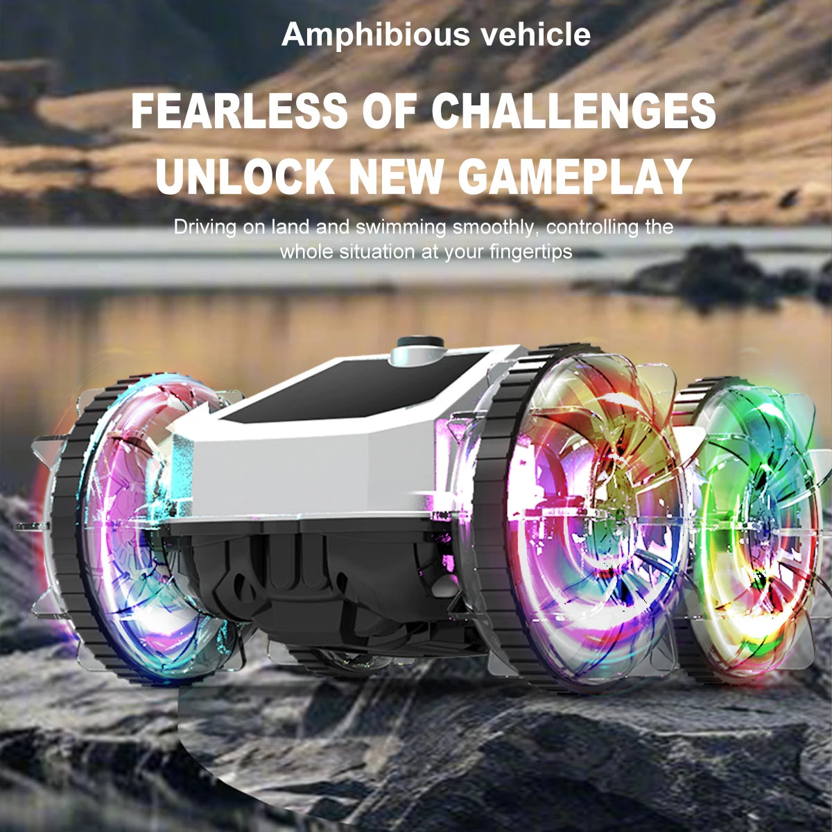 Remote Control Car Toys Amphibious Stunt Truck, RC Toy for All Terrain Vehicle Model 2.4GHz Remote Control Vehicles Car Gifts Vue