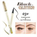 Dual Eyeliner Wand Pearlescent Diamond Eye Shadow Liquid Sequins Smooth Mini Fine Brush Black Silver Gold Glitter Eye Pigment Vue 03