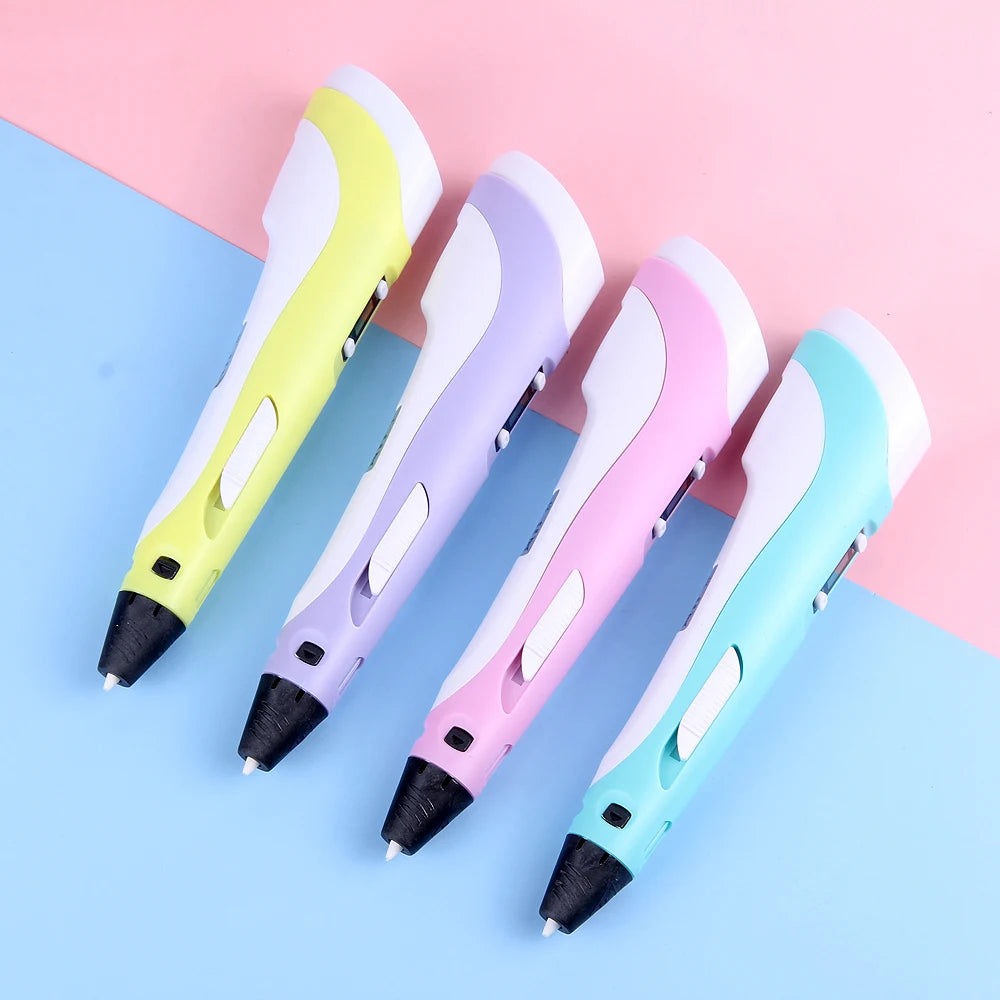 3D Pen DIY Drawing Pen With LCD Screen Compatible PLA ABS Filament Toys Safe Paiting for Children Kids Christmas Birthday Gifts Vue