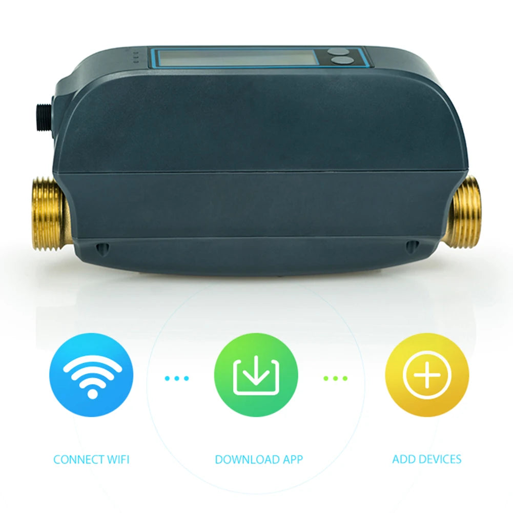 APWIKOGER DN20 WiFi Smart Water Valve – App & LCD Control Smart Water Valve Vue