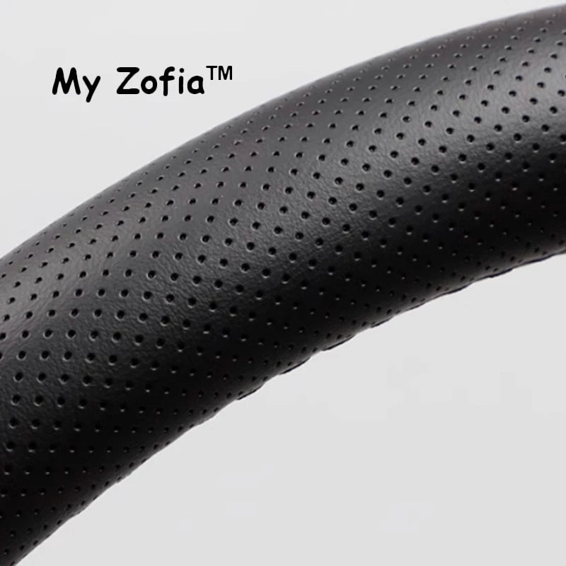 For Leapmotor T03 2024 2025 2026 Car Leather Car Steering Wheel Cover Wrap Non-slip Decoration Frame All Seasons Accessories Vue