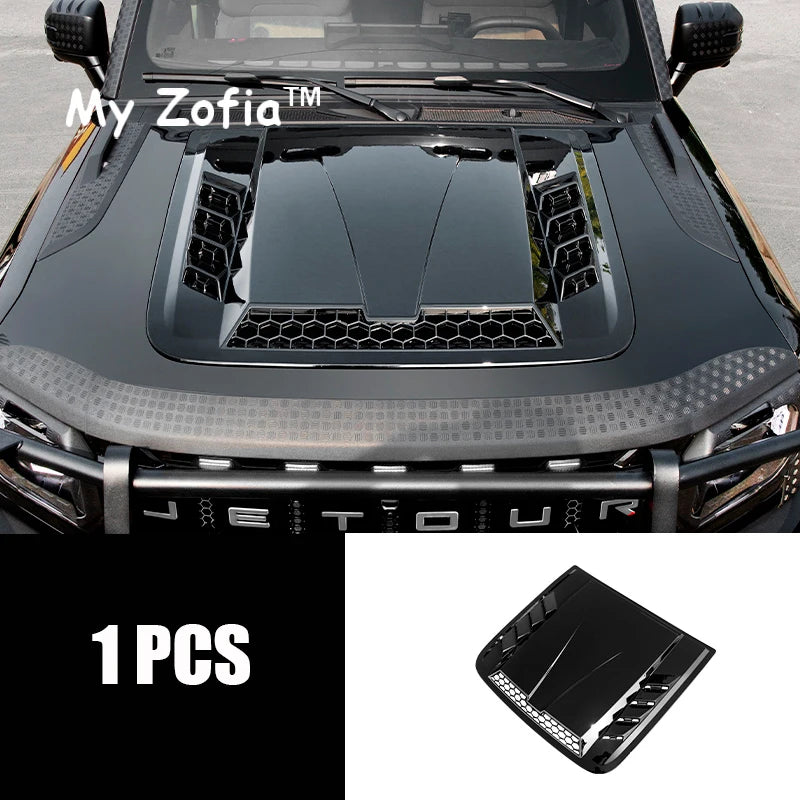 For JETOUR T2 Shanhai T2 2024 2025 2026 Car Style Front Air Intake Vent Engine Frame Inlet Bonnet Hood Scoop Cover Accessories Vue A