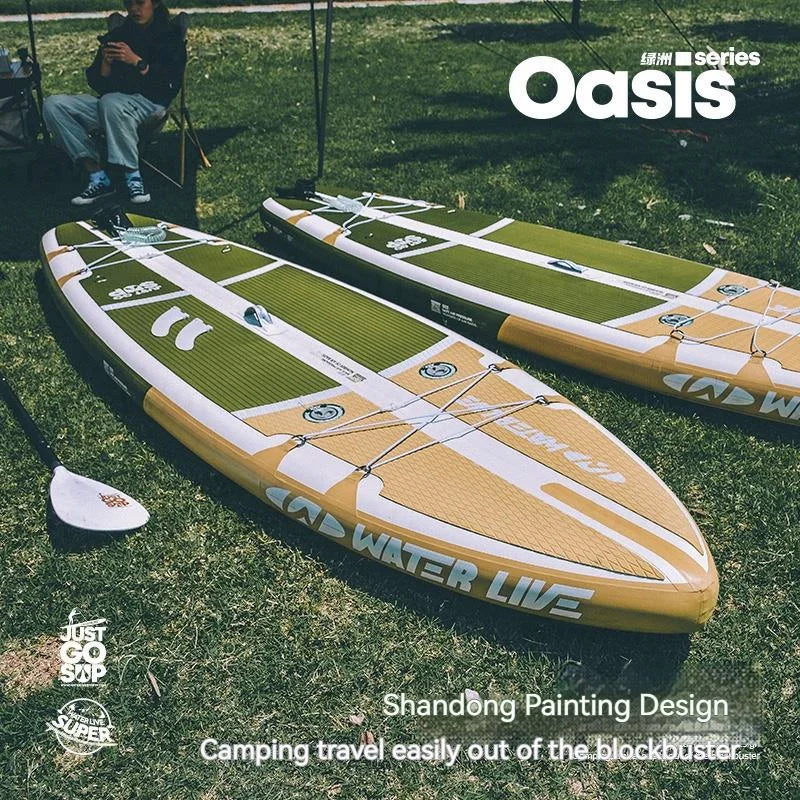 WATERLIVE Oasis Inflatable SUP Paddleboard | Double Airbag Inflatable SUP Board Vue