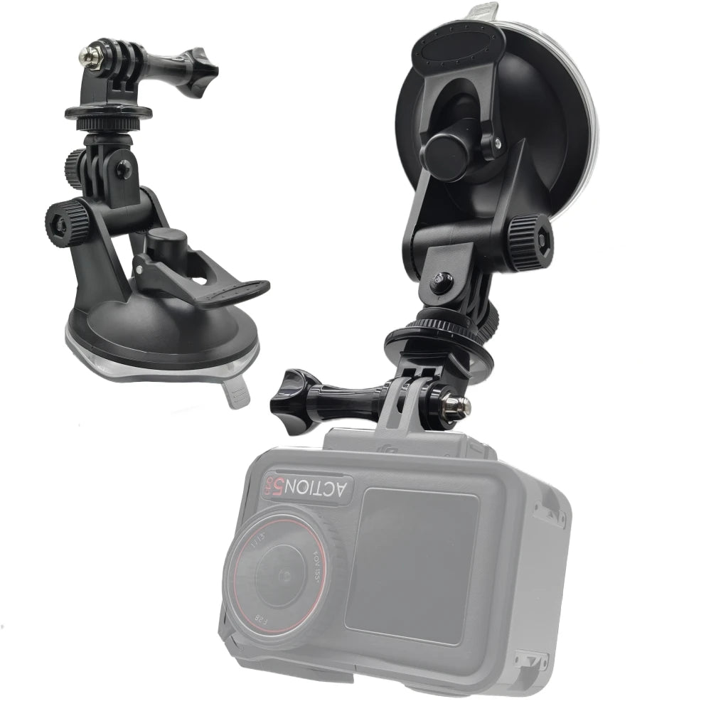 Suction Cup Mount Car Glass Vehicle Windshield Holder For GoPro Hero 13 12 11 10 Insta360 X3 X4 DJI OSMO Action 5 Pro Camera Vue