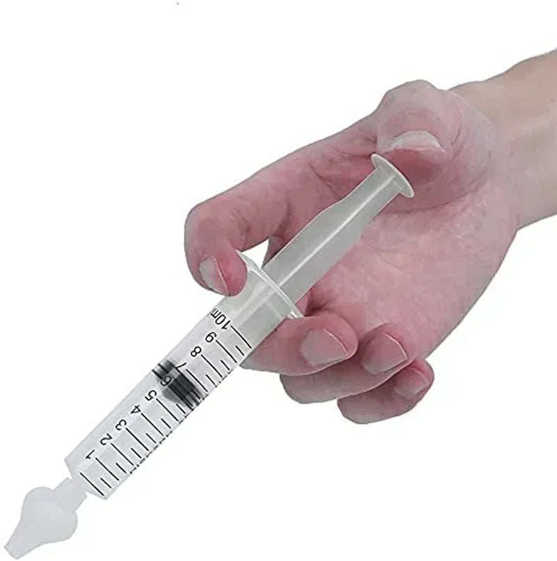vvocci for Children Silicone BabySyringe Nasal Aspirator Nasal Irrigator WashingNose Cleaner Kids Rhinitis Nasal Washer Reusable Vue