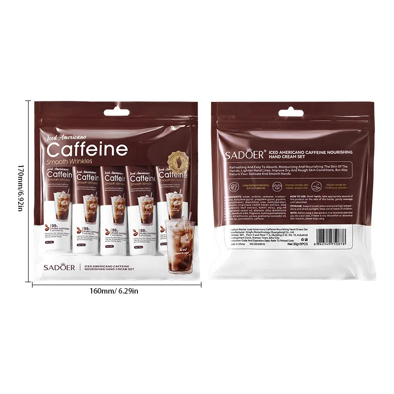 Iced Americano Coffee Hand Cream Set Deeply Moisturizes and Protects Hands in Autumn and Winter Vue