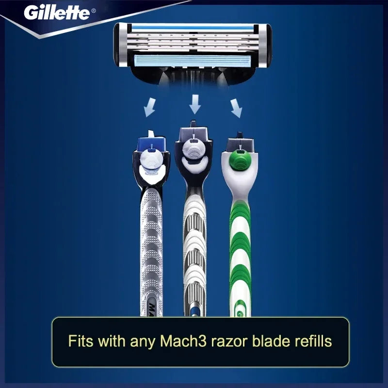 Genuine Gillette Mach 3 Manual Shaver For Men 3-Layers Blades Men's Razor Beard Shaving Hair Removal MACH 3 Shaver Razor Vue