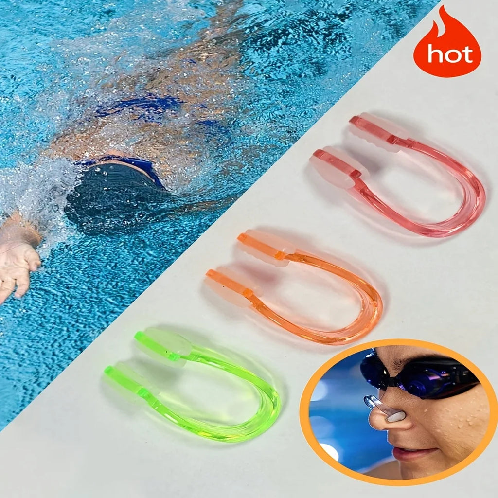 Soft Silicone Swimming Nose Clips Waterproof Non-slip Plugs Diving