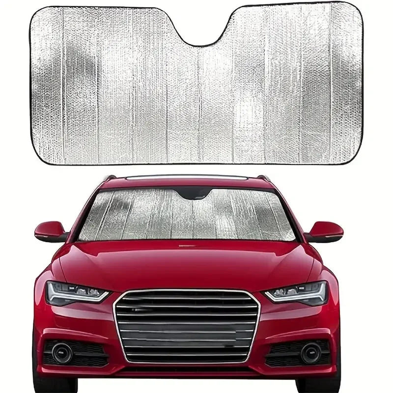 1-2PCS Car Sun Shade Set Thickened Heat Shield Windshield Sun Protector UV Block Foldable Auto Sunshade for Summer Vue