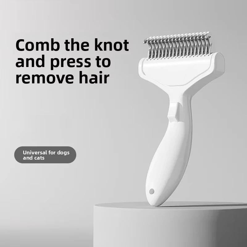 Stainless Steel Dog Hair Removal Brush Comb Pet Hair Remover Brush For Dogs Grooming Tools Pets Dematting Comb Dogs Accessories Vue