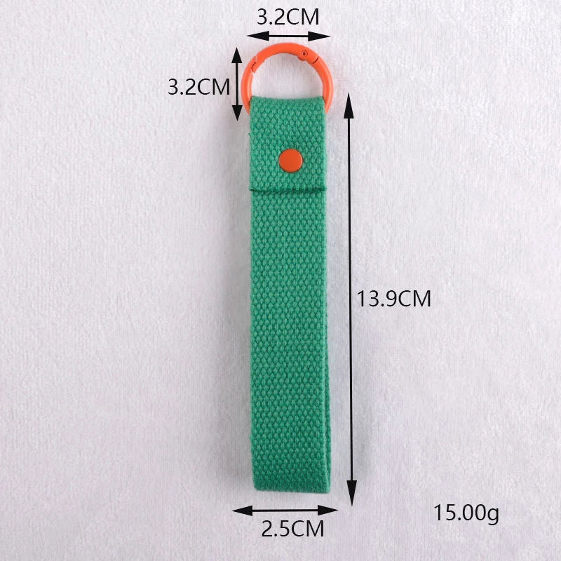 Fashion Cotton Keychain Lanyard Wrist Straps Schoolbag Backpack Pendent Key Chain Car Keys Canvas Strap Keyring Vue A16