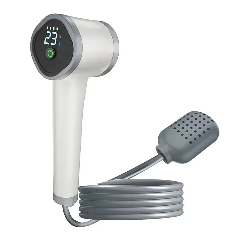 Electric Shower Cordless Handheld Shower Head Rechargeable Human Tourist Mobile Shower for Camping Outdoor Garden Country House Vue New