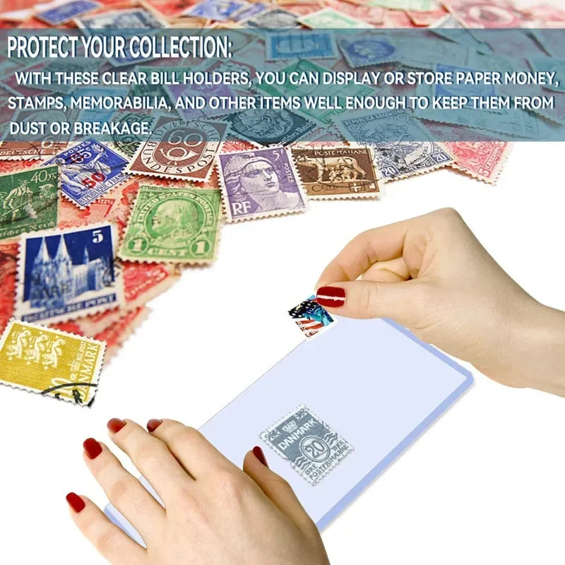 5/10pcs Commemorative Banknote Hard Plastic Sleeve Grading Hard Clip currency Protective Cover Paper money holder 173*75mm Vue