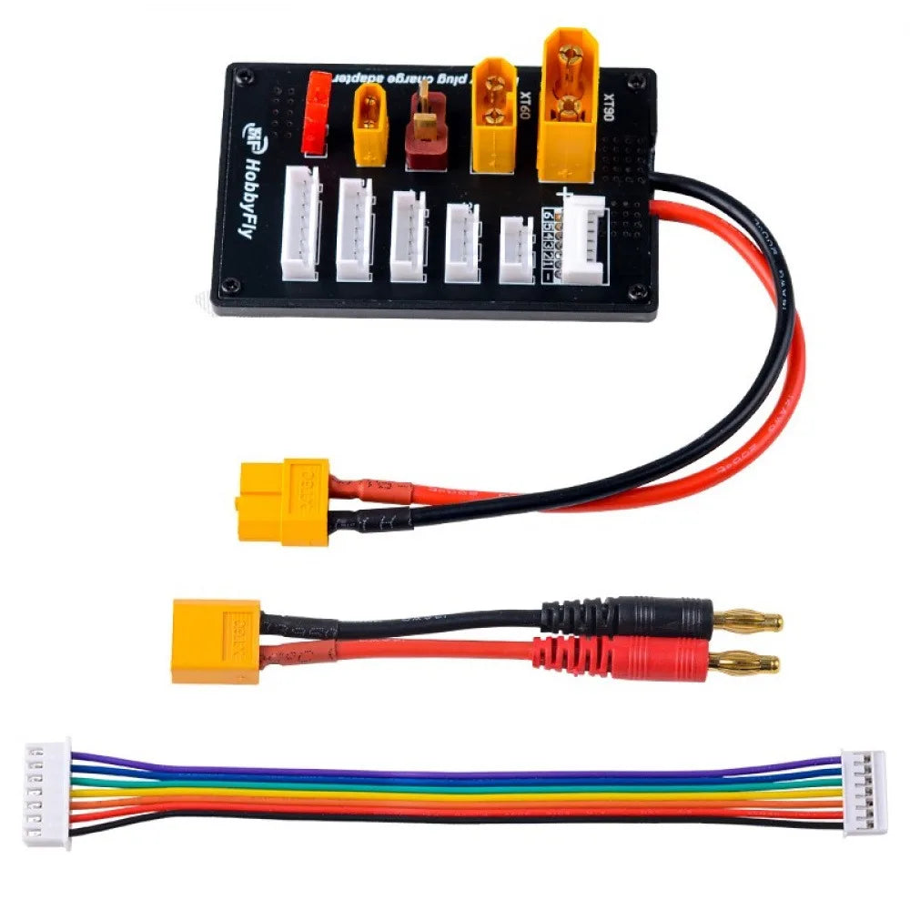 XT30 XT60 XT90 JST T Connector Lipo Battery Multi Charger Board 2-6S Parallel Charging Module for Imax B6 B6C Charger Vue Default Title