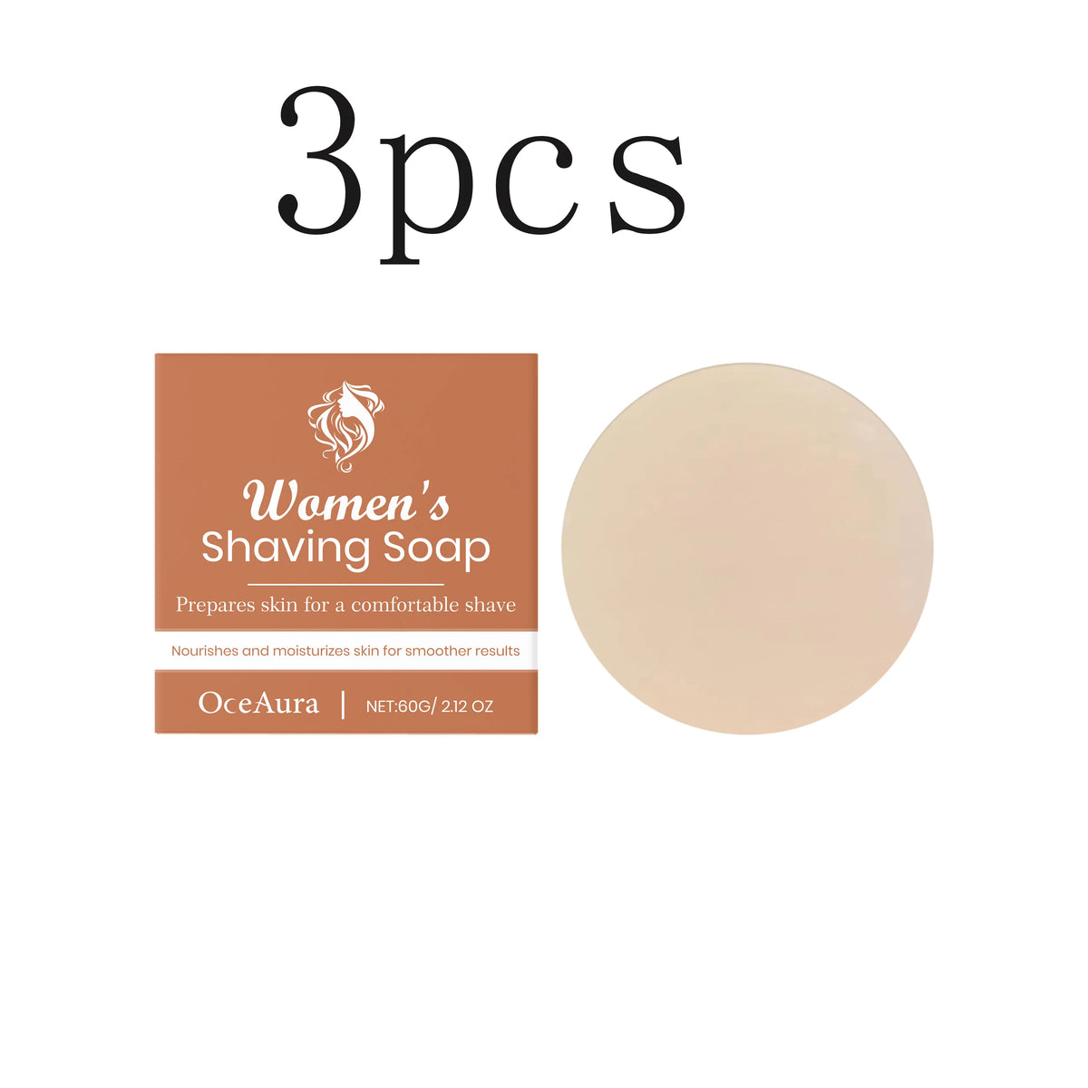 Women's Shaving Soap Moisturizing Smoothing Deep Cleansing Hair Removal Soothing Comfortable Brightening Refreshing Shaving Soap Vue 180g boxed