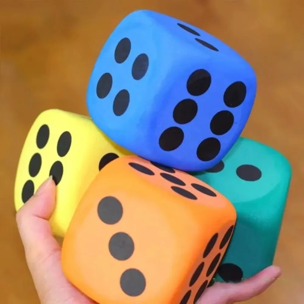 60 Dot Dices Large Foam Kids Counting Toy Six Sides Learning Aids Vue