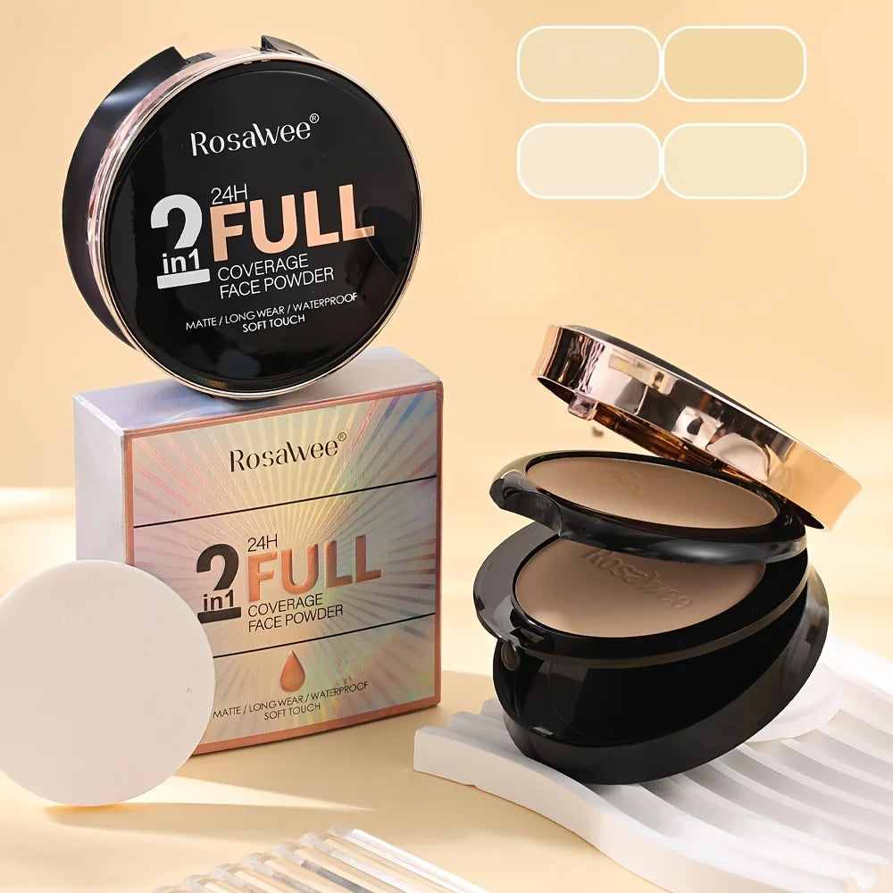 24H Full Coverage Matte Face Powder, Breathable, Get Smooth Flawless Fine Lines and Lightweight Finishing Foundation, Face Matte Vue