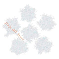 Christmas Snowflake Ornaments Set of 6 – Hanging Xmas Décor Christmas Ornaments Vue White 6cm China Mainland
