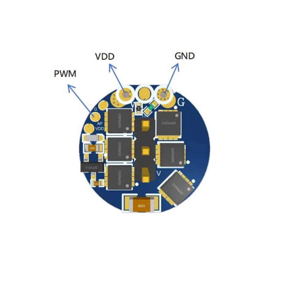DC7.4V/DC12V/DC21V Brushless Motor Driver Board PWM Motor Speed Controller DC Brushless Motor Governor Motor Driver Module Vue