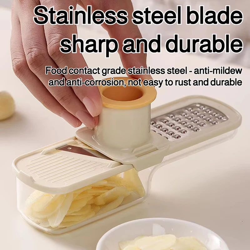 3-in-1 Multifunctional Ginger and Garlic Grinder Home Kitchen Slicer All Grinder Vue