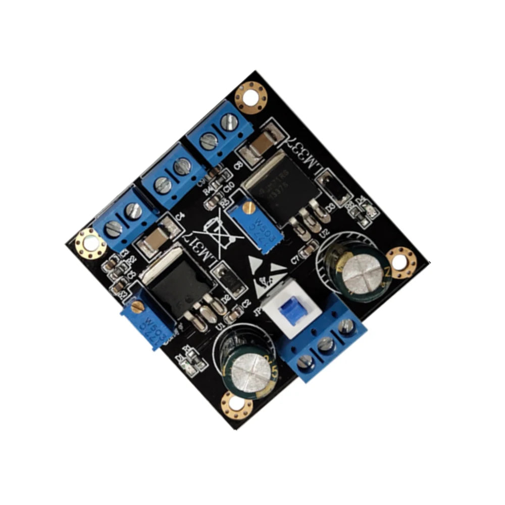 LM317 LM337 Positive/Negative Power Supply Linear DC Power Regulator Adjustable Power Module Buck Step Down Power Supply Board Vue