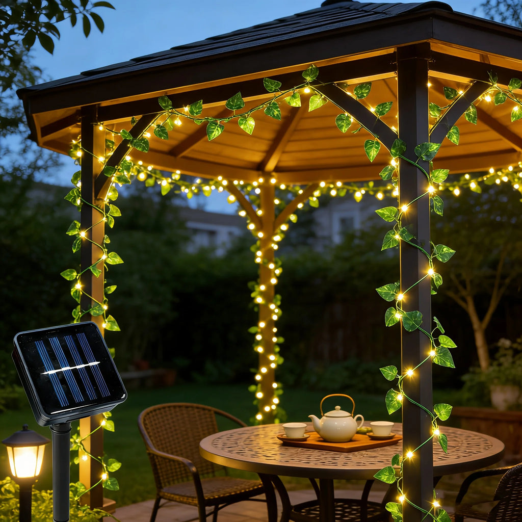 Hanging Pothos Green Vine LED Fairy Lights, Artificial Plant Decor String Lights for Desk Shelf Bedroom Wall Party Indoor Decor Vue