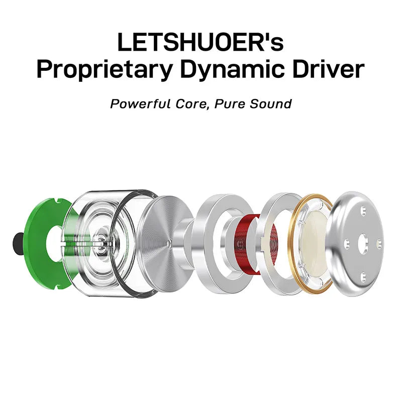 LETSHUOER D02 Type-C In-Ear Monitor – 11mm Dynamic Driver IEM In-Ear Monitor Vue