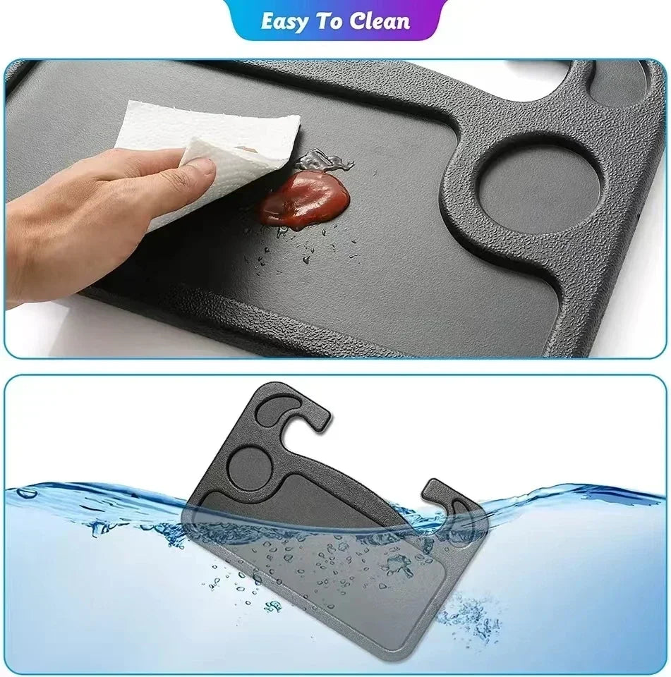 Portable Universal Drinks Holder With Multifunctional Table Desk Notebook Eat Work Cart Drink Coffee Holder Car Steering Wheel Vue
