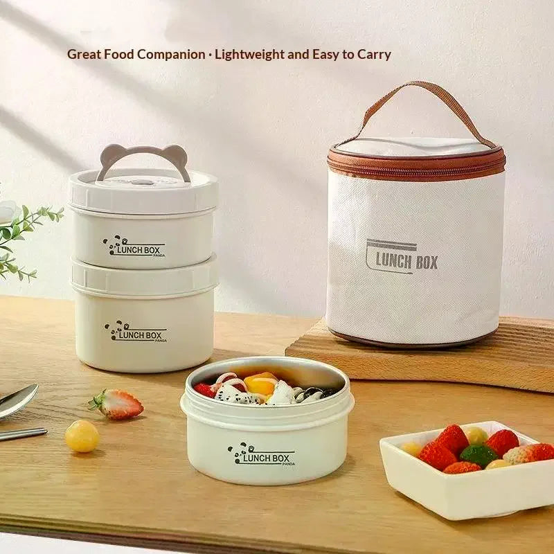 Portable Insulated Food Lunch Container Thermal Box 1 2 3 4 Separate
