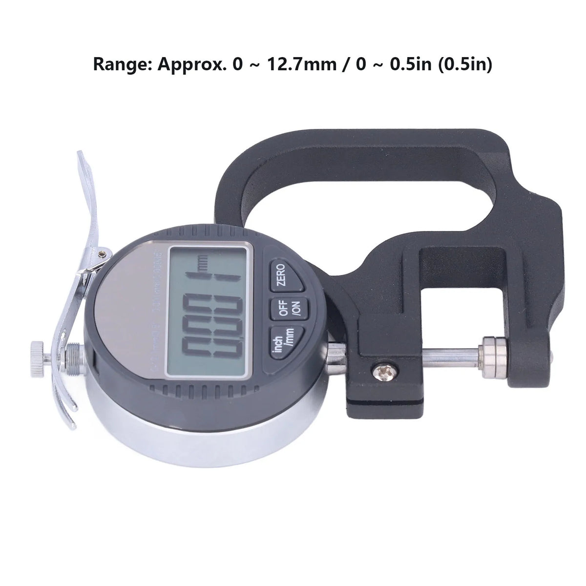 Thickness Measuring Tool Thickness Gauge LCD Digital Display Micrometer Meter Accurate Measuring Tool for Paper Film 0‑12.7mm Vue