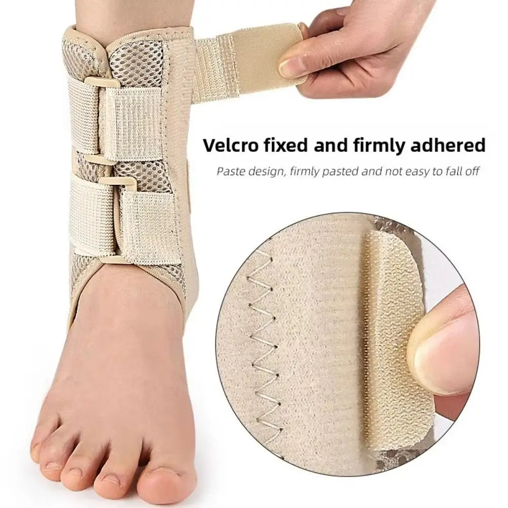 Spring Bar/Aluminum Plate Sports Ankle Support Elastic Adjustable Mesh Breathable Compression Ankle Sleeve Double-sided Support Vue