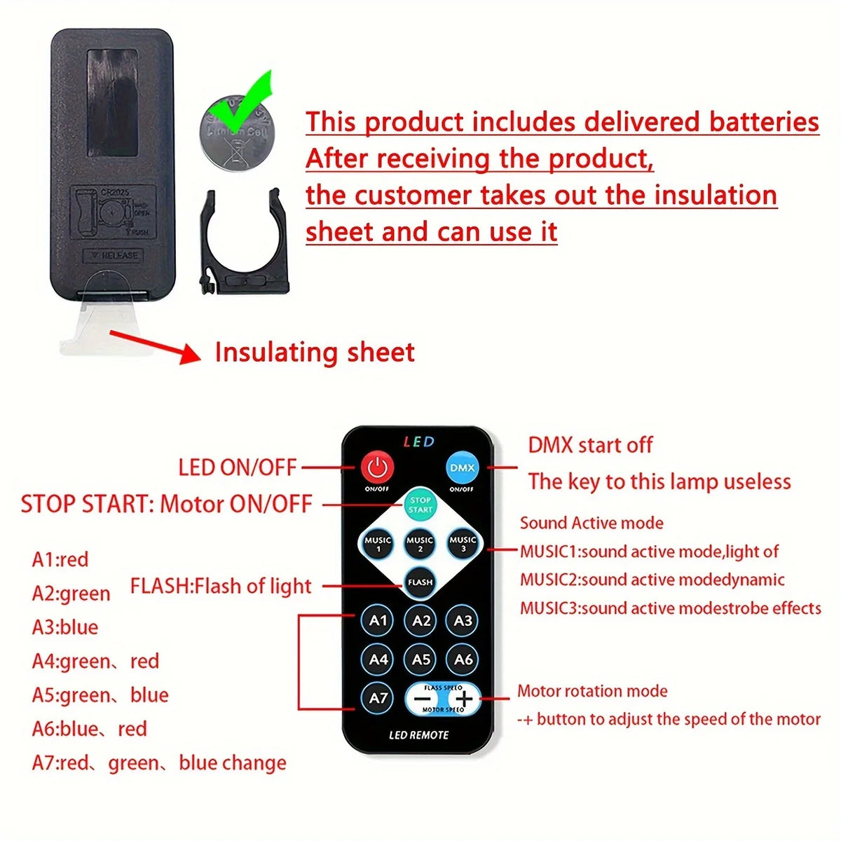 Starry Sky Galaxy Lamp Projector LED Night Light Remote Control Sound Active 5V USB Charging 7 Modes for Kids Room Party Decor Vue