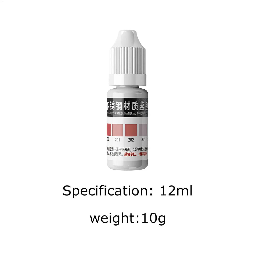 Stainless Steel Test Liquid Analysis Reagent 304/200/201/202/301/316 Stainless Steel Food Beverage Grade Detection Test Solution Vue