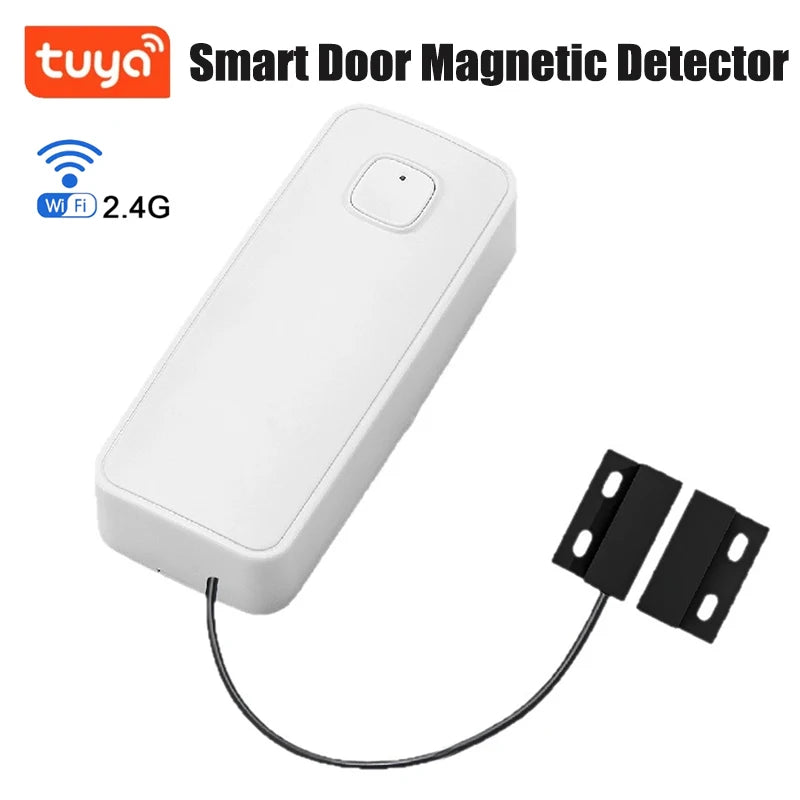 Tuya WIFI Smart Door Window Magnetic Sensor Open Closed Detector Security Alarm Home Anti-theft Door Iron Rolling Door Sensor Vue