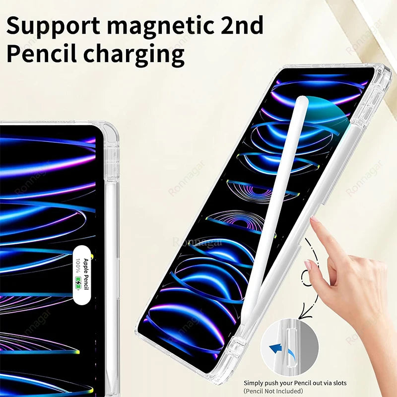 iPad Case with Pencil Holder – Fits Pro, Air & All Generations iPad Folio Case Vue