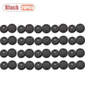 1-20PCS Novelty Hollow Solar Projection Lamp Replacement Cover Waterproof Pattern Light Shade Decorative Garden Accessories Vue Black-20PCS