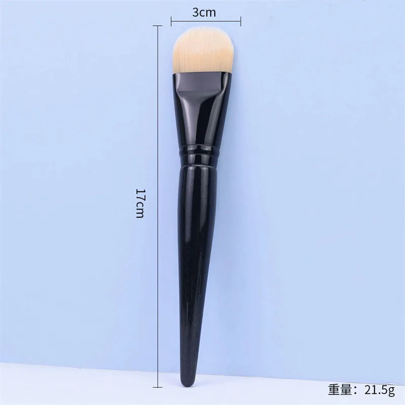 Large Flat Foundation Brush Soft Synthetic Fiber Liquid Makeup Brushes Full Face Makeup Blending Brush For Liquid Cream Mask Vue Tongue-shaped