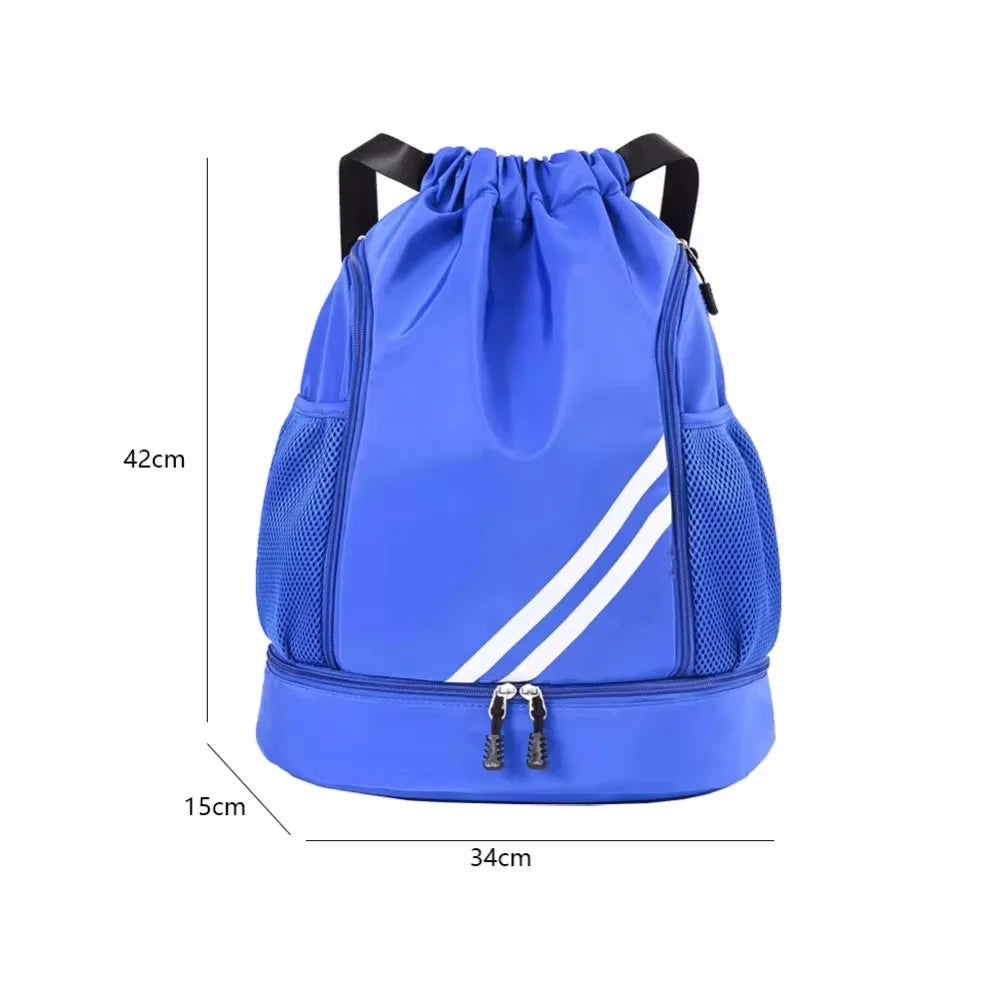 Waterproof Fitness Bag Lightweight Climbing Backpack Outdoor Large Capacity Sports Bag Multi-functional Drawstring Shoulder Bag Vue
